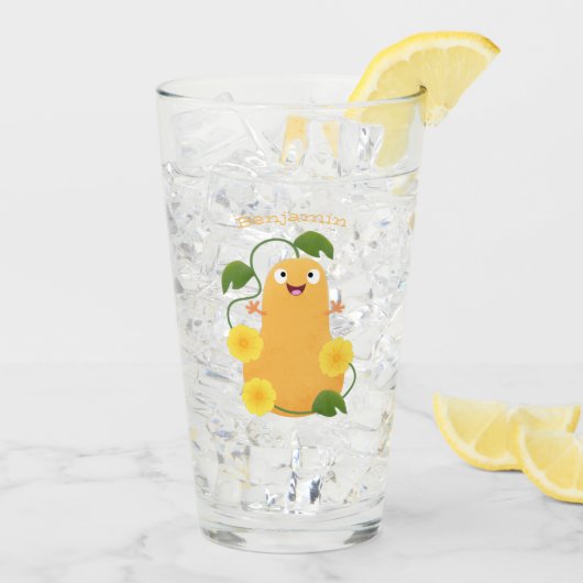 Puttertuinpompoen cartoon glas (Achterkant ijs)