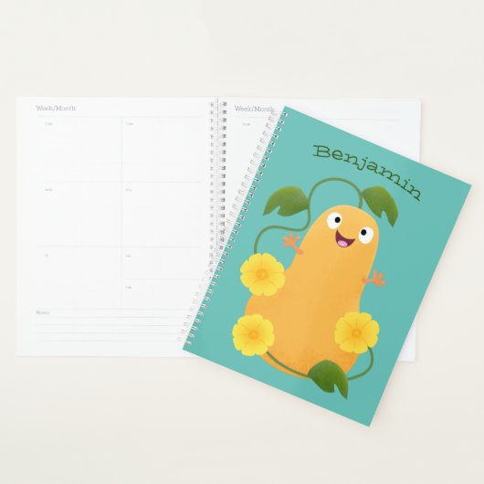 Puttertuinpompoen cartoon planner (Display)