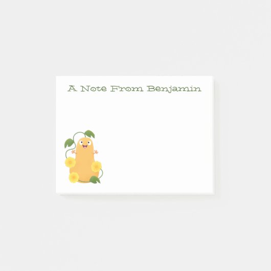 Puttertuinpompoen cartoon post-it® notes (Voorkant)