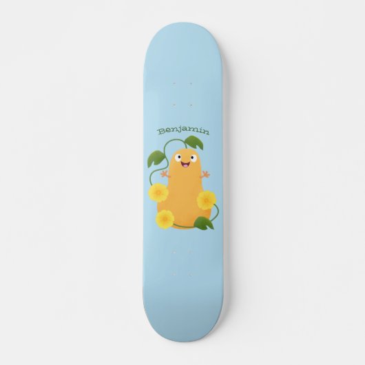 Puttertuinpompoen cartoon skateboard (Voorkant)