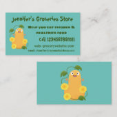 Puttertuinpompoen cartoon visitekaartje (Voorkant / Achterkant)