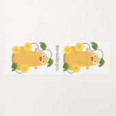 Puttertuinpompoen cartoon yogamat (Achterkant (horizontaal))