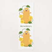 Puttertuinpompoen cartoon yogamat (Achterkant)