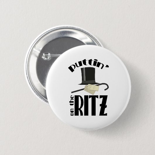 Puttin Ritz Ronde Button 5,7 Cm (Voorkant /achterkant)