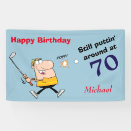 Puttin' rond 70 Golf Birthday Party Spandoek
