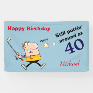 Puttin rond de Partij van de Verjaardag van Golf Spandoek