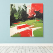 Putting Green - Impression de toile enveloppée (Insitu (Plancher de Bois))