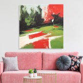 Putting Green - Impression de toile enveloppée (Insitu(Salon))