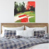 Putting Green - Impression de toile enveloppée (Insitu(Chambre))