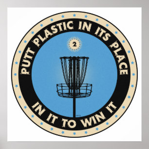 Puttplastic op zijn plaats poster