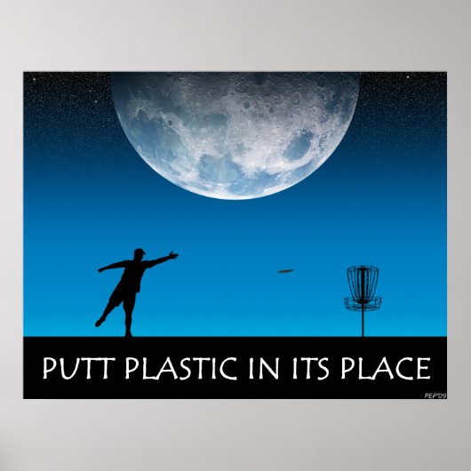 Puttplastic op zijn plaats poster (Voorkant)