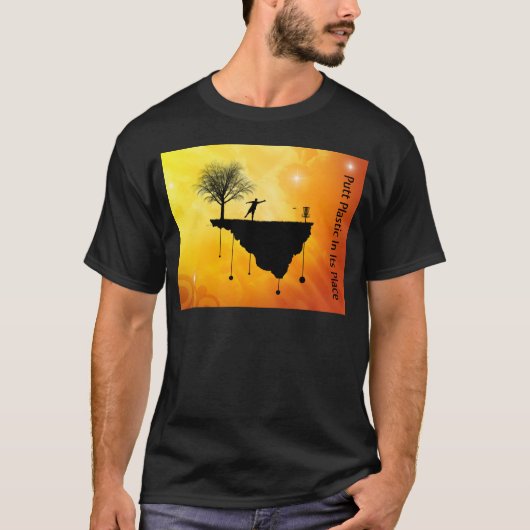 Puttplastic op zijn plaats t-shirt (Voorkant)