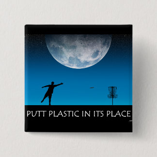 Puttplastic op zijn plaats vierkante button 5,1 cm