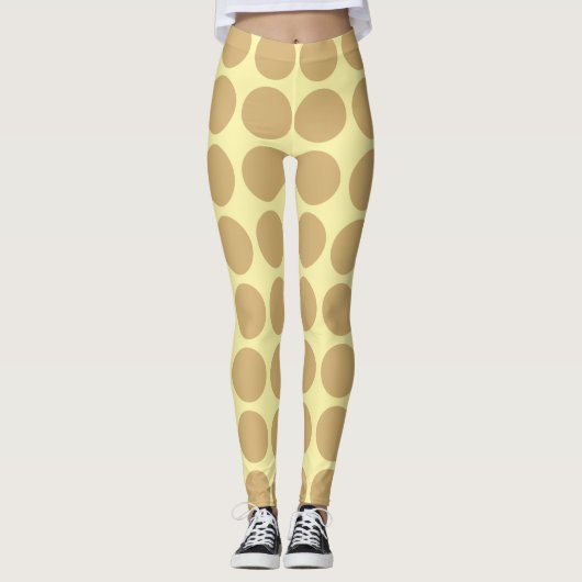 Putty Cream Neutral Dots Leggings (Devant)