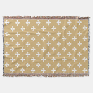 Putty Neutral Fleur de Lys Deken