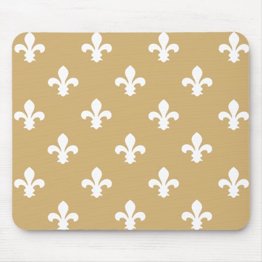 Putty Neutral Fleur de Lys Muismat (Voorkant)