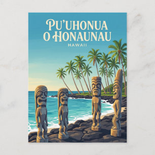 Pu'uhonua o Honaunau Nationaal Historisch Park Briefkaart
