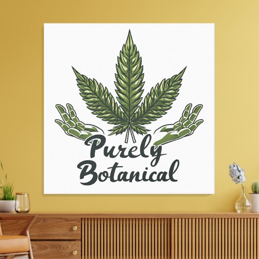 Puur botanische muurkunst canvas afdruk (Insitu (Woonkamer))