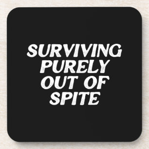 Puur buiten de ruimte overleven bier onderzetter