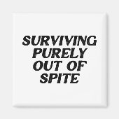 Puur buiten de ruimte overleven magneet (Voorkant)