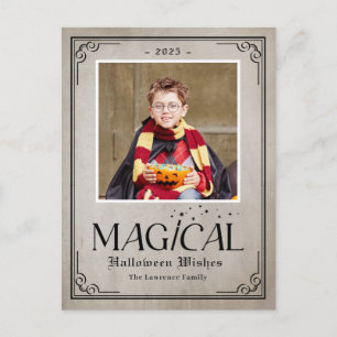 Puur Magische Leuke Halloween Fotokaart Feestdagenkaart