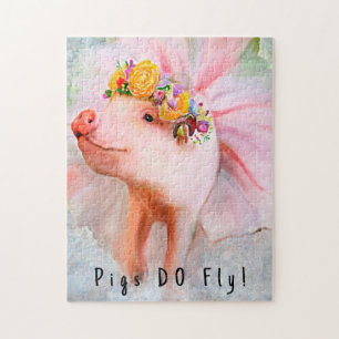 Puur  Piggy in een jurk, Wanneer Varkens Vliegen Legpuzzel