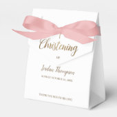 Puur wit doopgoud kruis Dank u Bedankdoosjes (Voorkant Zijde)