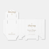 Puur wit goud cross doopfeest Dank u Bedankdoosjes (Uitgevouwen)