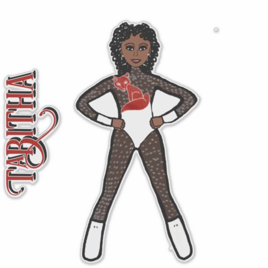 Puur Witte Spark Dancer #1 Sticker (Voorkant)