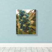 Puya Berteroniana #1 Canvas Afdruk (Insitu (Houten vloer))