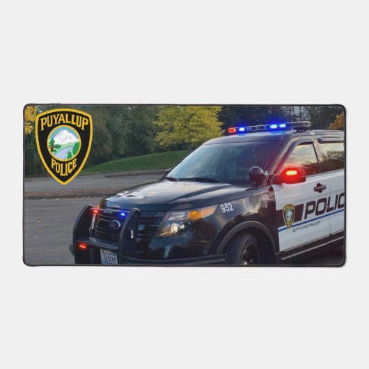 Puyallup Police Desk Mat (Voorkant)