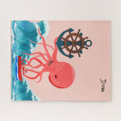 Puzles Anchor Octopus Waves Legpuzzel (Horizontaal)