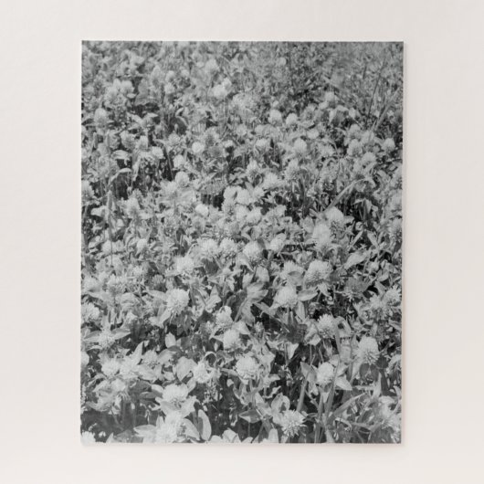 Puzles Black & White  Flowers Print Legpuzzel (Verticaal)