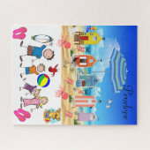 Puzles Family Beach Fun Octopus Legpuzzel (Horizontaal)