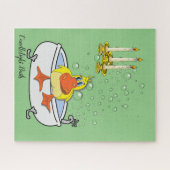 Puzles Gellow Duck Candlelleight Bath Bubbles Legpuzzel (Horizontaal)