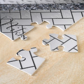Puzles Gray Houd het handig Legpuzzel (Zijkant)