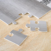 Puzles Gray & White Stripe Legpuzzel (Zijkant)