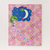 Puzles roze donuts Hartelijk hart Legpuzzel (Verticaal)