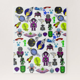 Puzles Spaceships Aliens Astronauts Legpuzzel