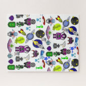 Puzles Spaceships Aliens Astronauts Legpuzzel (Horizontaal)