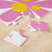 Puzles Spring Carrots Bunny Rabbit Floral Legpuzzel (Zijkant)