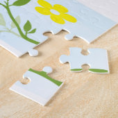 Puzles Yellow Ducks Floral Bath time Legpuzzel (Zijkant)