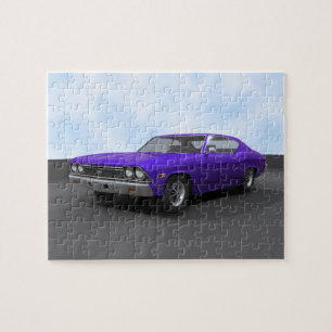 Puzzel:1968 Chevelle SS: Paarse afwerking Legpuzzel