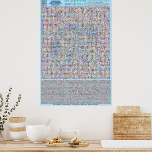 PUZZEL #2: Namen - Diabolisch opgelost Poster (Keuken)