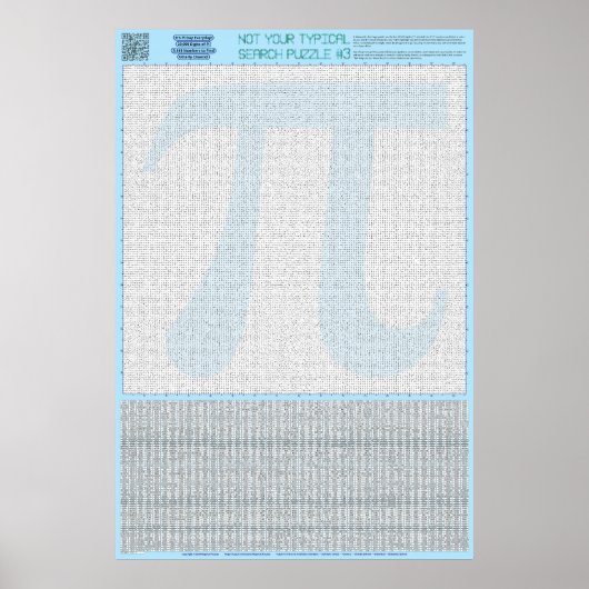 PUZZEL #3: Pi Day - Chaotisch Poster (Voorkant)