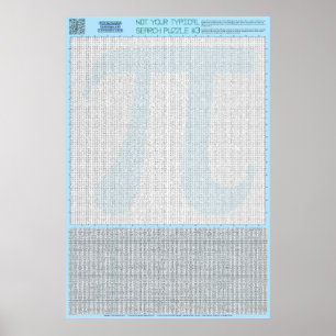 PUZZEL #3: Pi Day - Standaard Poster