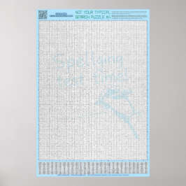 PUZZEL #4: Verkeerd gespeld - Standaard Poster