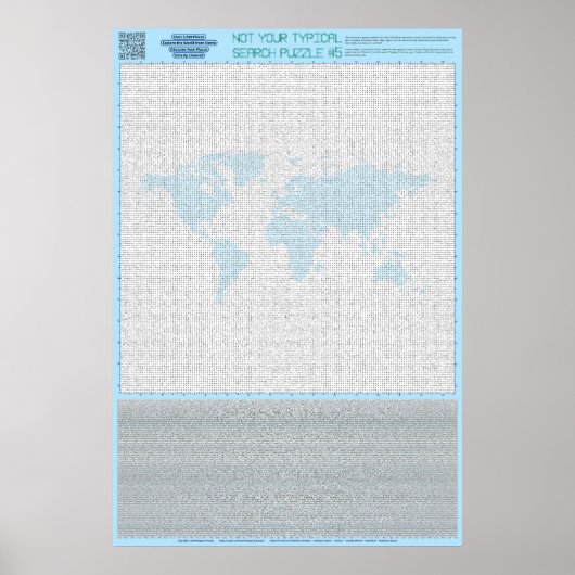 PUZZEL #5: Landen - Chaotisch Poster (Voorkant)