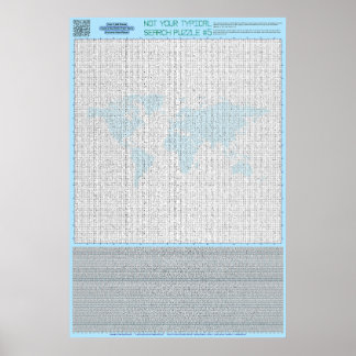 PUZZEL #5: Landen - Standaard Poster