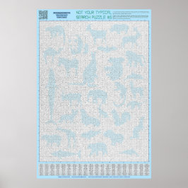 PUZZEL #6: Dierengroepen - Chaotisch Poster